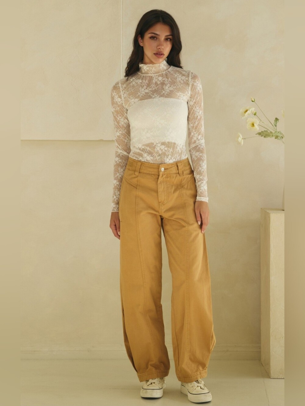 #1669 Oli & Hali Golden Harvest Barrel Pants